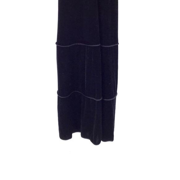 NWT Armani Collezioni Velvet Jersey Black Maxi Dress Sz. 42 - Picture 4 of 8
